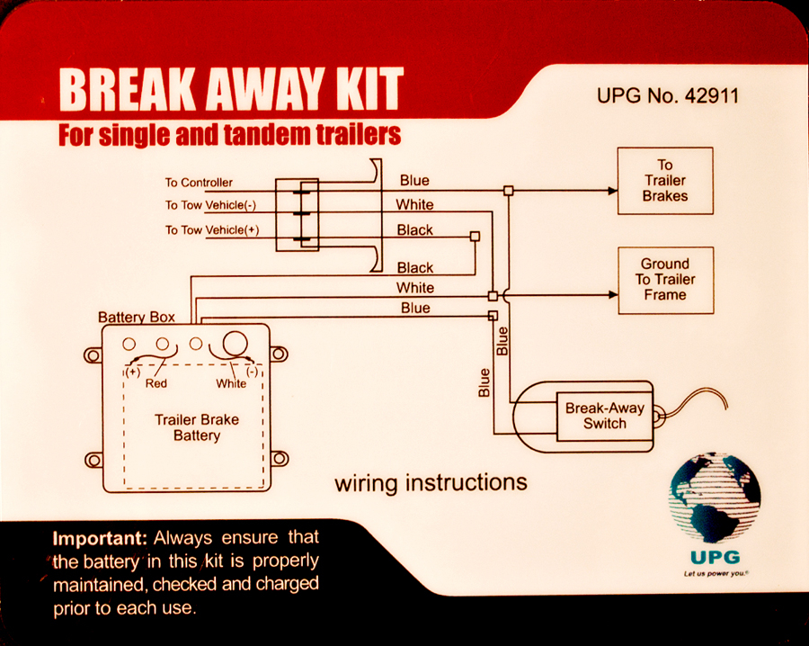 trailer breakaway wiring diagrams