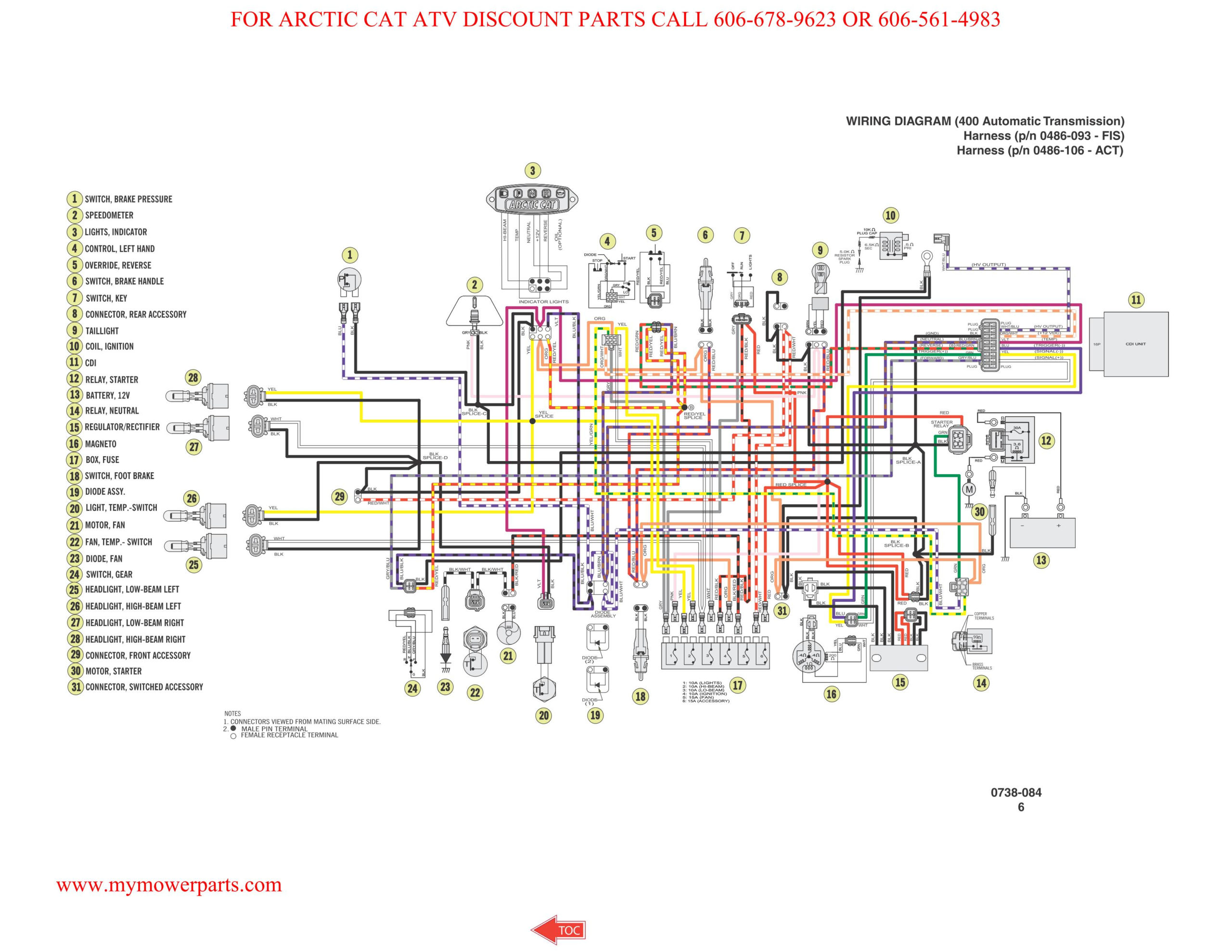 Wiring Diagram For 2003 Arctic Cat 400 4x4