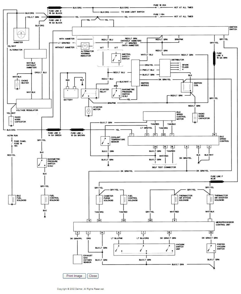 1985 Ford Ranger Ignition Wiring Diagram